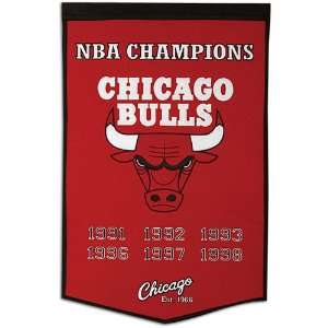    Bulls Winning Streak NBA World Champions Banners