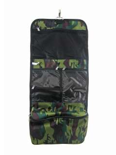 Green Camouflage Toiletry Bag Cosmetic Case Camo  