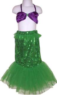 Little Mermaid Princess Costume Dress up Child 8 NIP  