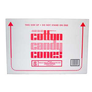 Cotton Candy Cones Plain #3021 Gold Medal 4000 pcs/cs  