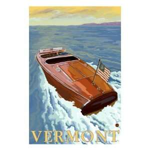  Vermont, Chris Craft Boat Premium Poster Print, 18x24 