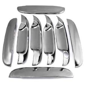  Mirror Chrome Plated Door Handle Covers Trim Trimming Kit 
