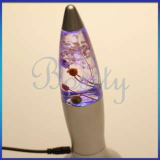 Multi Color Changing Rocket Lava Lamp USB Gift Light LED Light Cute 