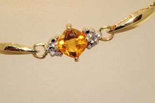 55CT CITRINE & DIAMOND BRACELET GORGEOUS  