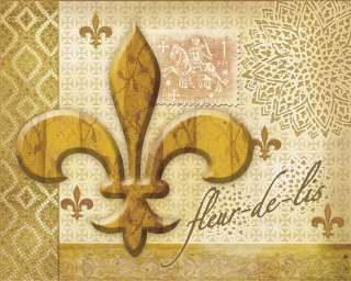 FLEUR DE LIS Cutting Board TUSCAN Decor FRENCH Glass  