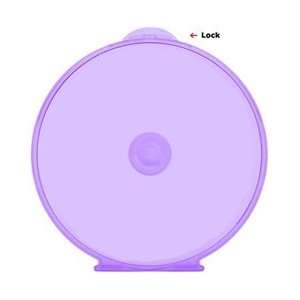  50 Purple Color Round ClamShell CD DVD Case, Clam Shells 