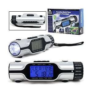   Time Clock & Flashlight LED Display Rubber Grips