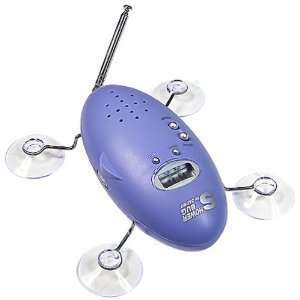  Zadro Shower Bug AM/FM Radio with Clock Electronics