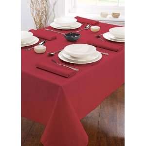   RED TABLE CLOTH TABLECLOTH 70 X 108 AND 4 NAPKINS 
