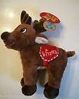 Rare Dan Dee Singing Moose Reindeer Plush Toy  