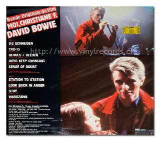 Album Back Cover Photo DAVID BOWIE   Moi, Christiane F. droguee 