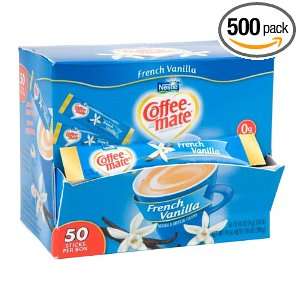 Coffee mate Coffee Creamer, French Vanilla Powdered Sticks, 4g (Pack 