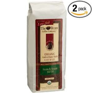 The Bean Coffee Company 50/50 French Roast, Whole Bean, 16 Ounce Bags 