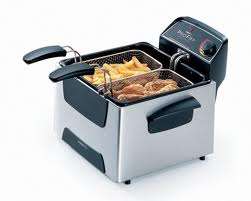   Kitchen Chef Traditional Dual 2 Two Basket Stainless Deep Fryer  