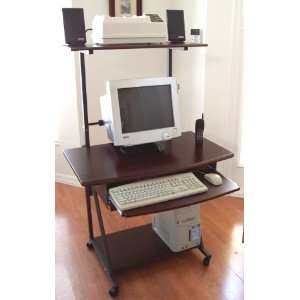  Compact Computer Desk w/ drawer printer shelf 35 W. STAK 