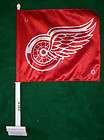 detroit red wings flag car window official nhl hockey brand