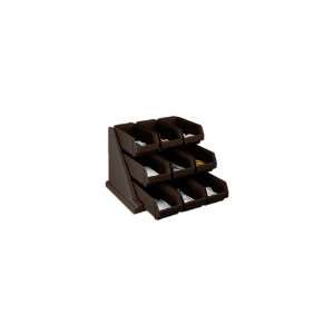  Cambro Versa Dark Brown 9 bin Organizer Rack   9RS9131 