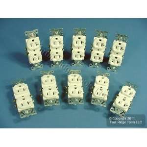  10 Cooper Light Almond COMMERCIAL Outlet Receptacles 20A 