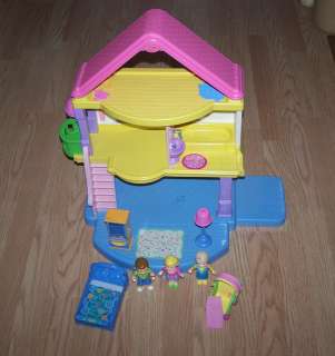   My First Doll House Lot With Furniture Figures Accessories  