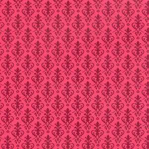 Doll House  Wallpaper Victorian  Red on Red h82  