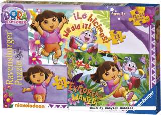   12 pieces jigsaw puzzle Progressive   Dora The explorer (2x) (071357