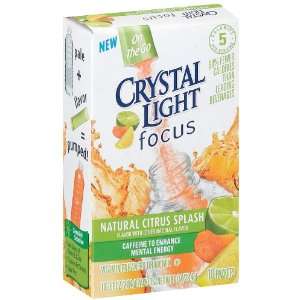 Crystal Light Drink Mix Focus Natural Citrus Splash 0.1 Oz Packets 