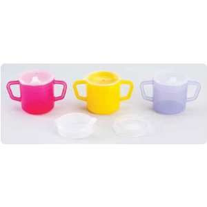  Two Handle Mugs Color Yellow 8 oz. Health & Personal 
