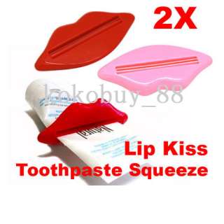 H5537 2PCs Bathroom Lip Tube Dispenser Toothpaste Squeezer  