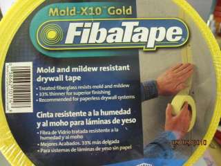 FibaTape Mold X10 Gold 300 x1 7/8 Drywall Tape  