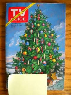 TV Guide Christmas Tree Cover 1982 Dukes of Hazzard Article John 