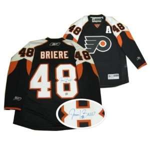  Daniel Briere Signed Jersey Flyers Dark Replica 2007 08 