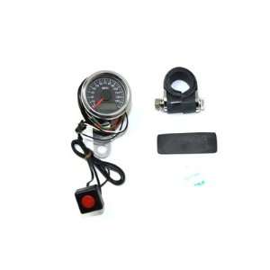  Deco Mini 48mm Electronic Speedometer Kit with Black Face 