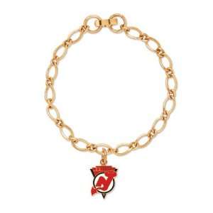    New Jersey Devils Bracelet   Single Charm