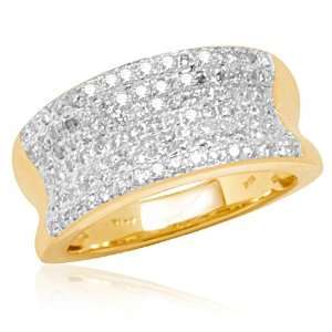  10k Yellow Gold Diamond Anniversary Ring (3/5 cttw, I J 
