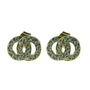 Gold Double Circle Earrings Jewelry