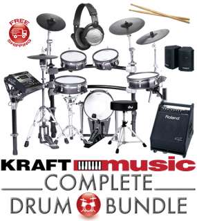   Rocker V Drum Set Electronic Kit COMPLETE DRUM BUNDLE   EXCLUSIVE