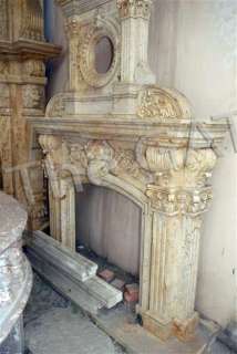 Elegant Marble Fireplace Surround Hand Carved  