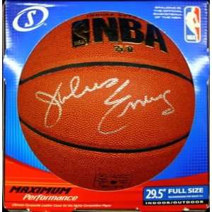 Julius Dr. J Erving Signed Nba Spalding Basketball Jsa   Autographed 