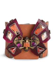 Lanvin Butterfly Leather Cuff  