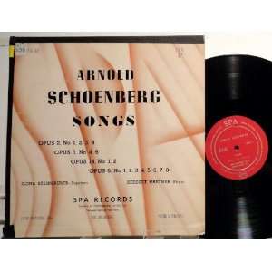 Arnold Schoenberg Songs, Steingruber, Haefner, Spa Records