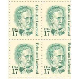  Belva Ann Lockwood Set of 4 x 17 Cent US Postage Stamps 