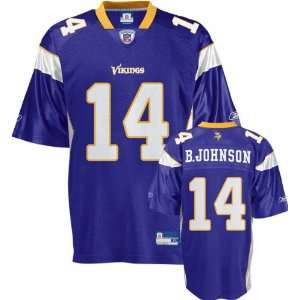 Brad Johnson Purple Reebok NFL Minnesota Vikings Kids 4 7 Jersey