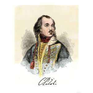  Polish Nobleman Casimir Pulaski, with His Signature 