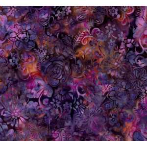  Hoffman Mixed Floral Jelly Batik Cotton Fabric By the 