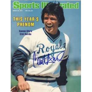 Clint Hurdle autographed Sports Illustrated Magazine (Kansas City 