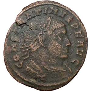 Constantine I the Great 312AD Authentic Ancient Roman Coin MARS WAR 