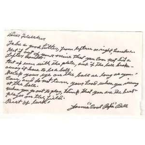  Autographed Cool Papa Bell Signed Letter   MLB Cut 
