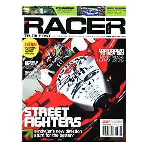 Dan Wheldon Autographed / Signed Racer Magazine   June 2005