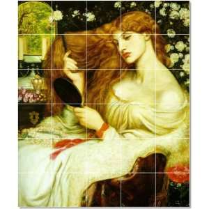  Dante Gabriel Rossetti Mythology Tile Mural Traditional 