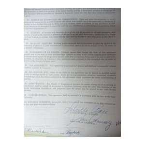   Agreement Contract (Dated 1/26/53) Desi Jr Arnaz Collectibles